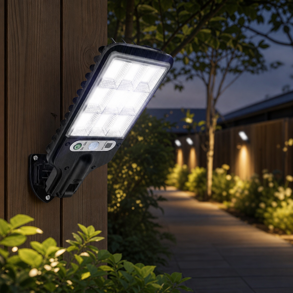 Solar Motion Sensor Light 500 Lumens Wireless – Outdoor, Garden