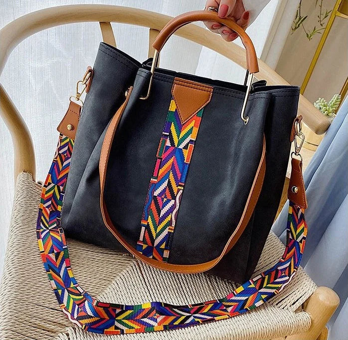 Spacious PU Leather Tote Bag – Everyday Carry, Stylish Accessory