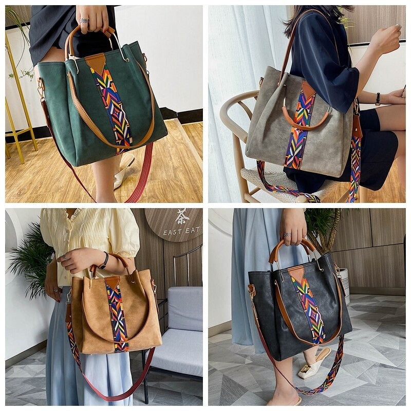 Spacious PU Leather Tote Bag – Everyday Carry, Stylish Accessory