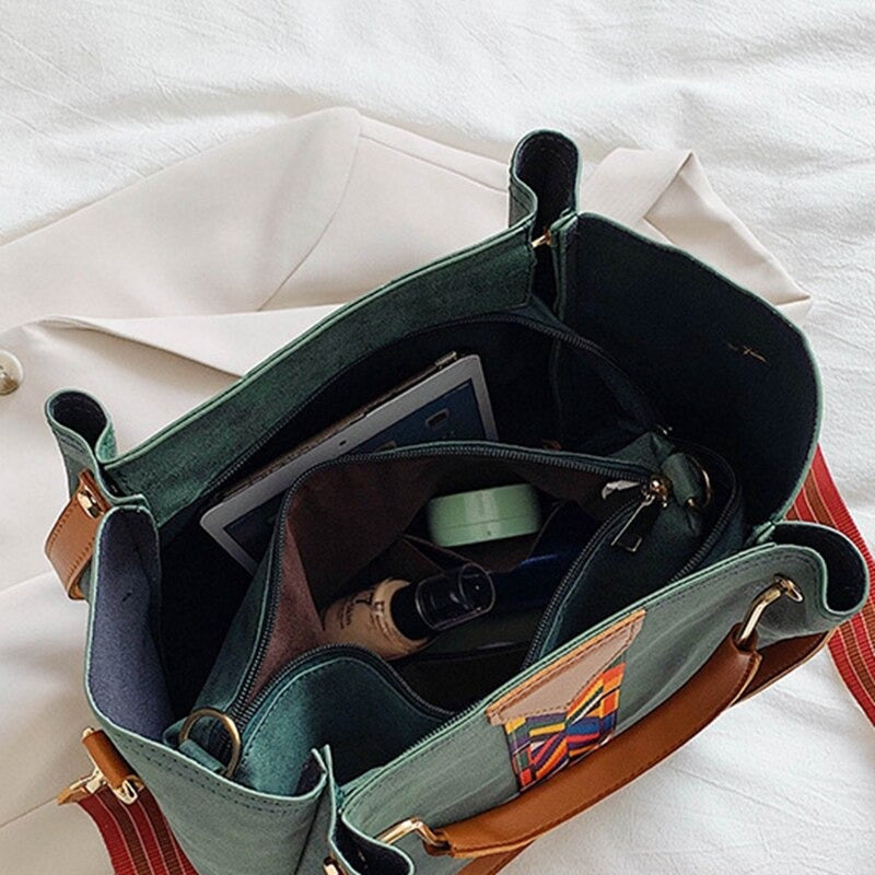 Spacious PU Leather Tote Bag – Everyday Carry, Stylish Accessory