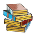 Stained Glass Book Lamp | Handcrafted Art Lighting – Home Decor, Gift