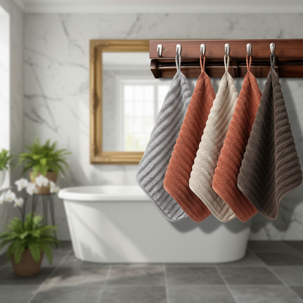 Vintage Striped Towel Set – Bathroom, Spa