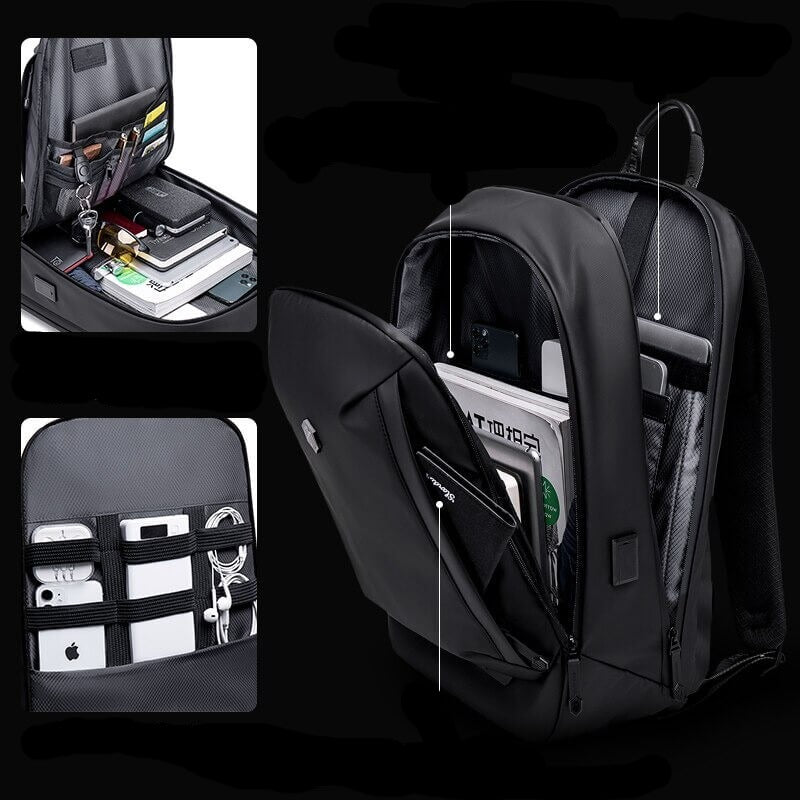 Water-Resistant Multifunction Backpack with Anti-Theft Compartments – Travel, Outdoor