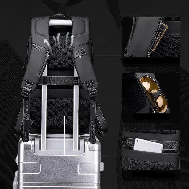 Water-Resistant Multifunction Backpack with Anti-Theft Compartments – Travel, Outdoor