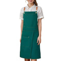 Waterproof Canvas Apron with Split Skirt Design and Pockets – Cooking, Crafting