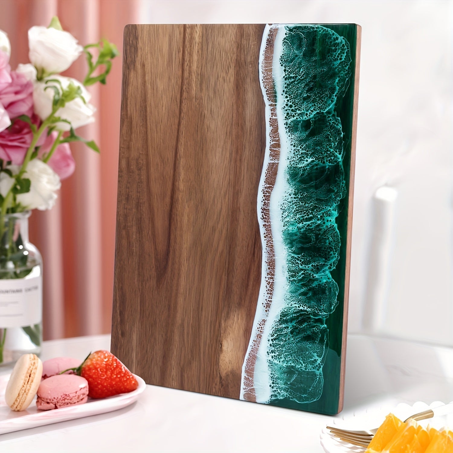 Wave Resin Cutting Board | Acacia Wood – Kitchen, Dining