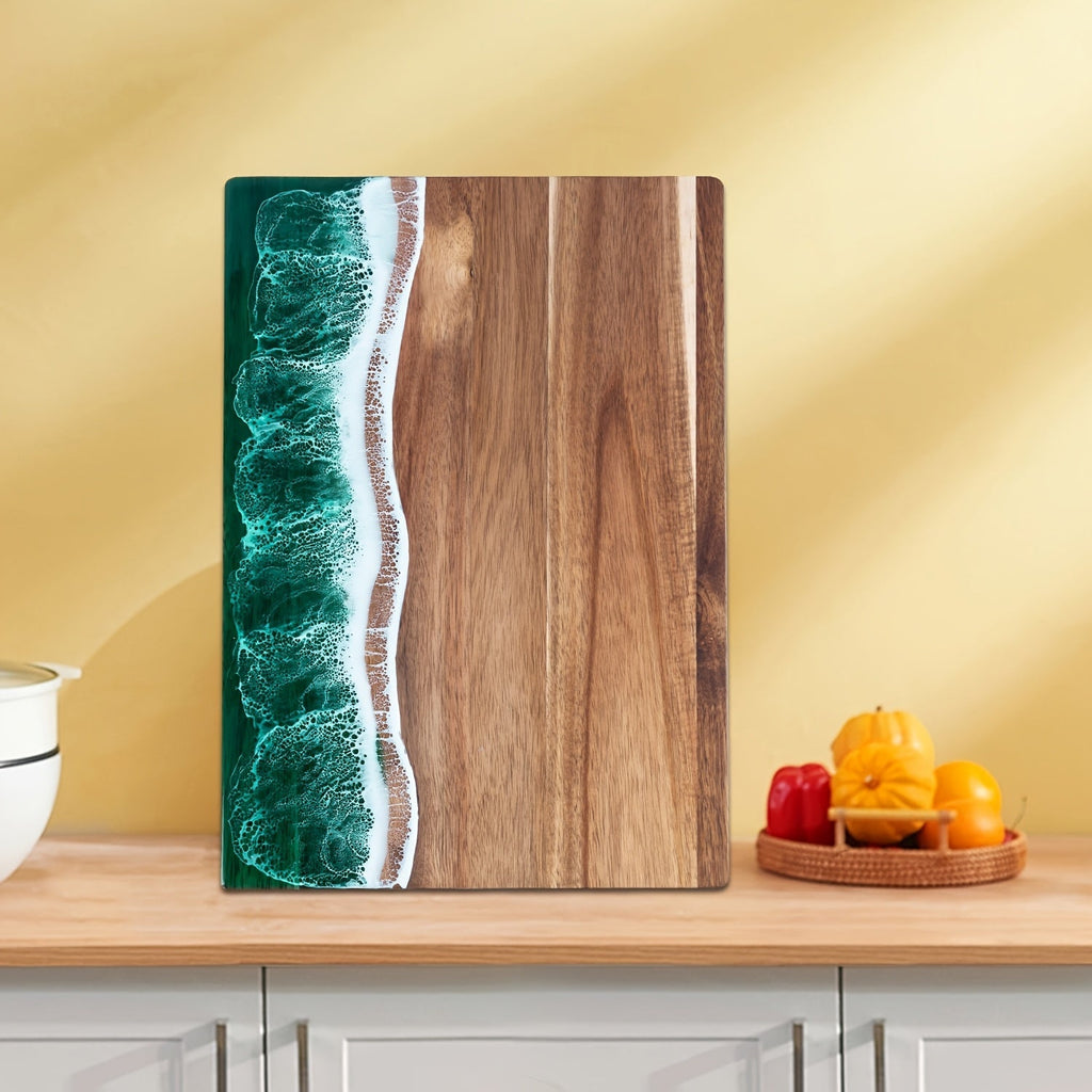 Wave Resin Cutting Board | Acacia Wood – Kitchen, Dining