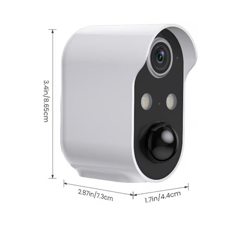 Wireless Outdoor Camera - Battery-Operated, Night Vision – Home Security, Outdoor Monitoring