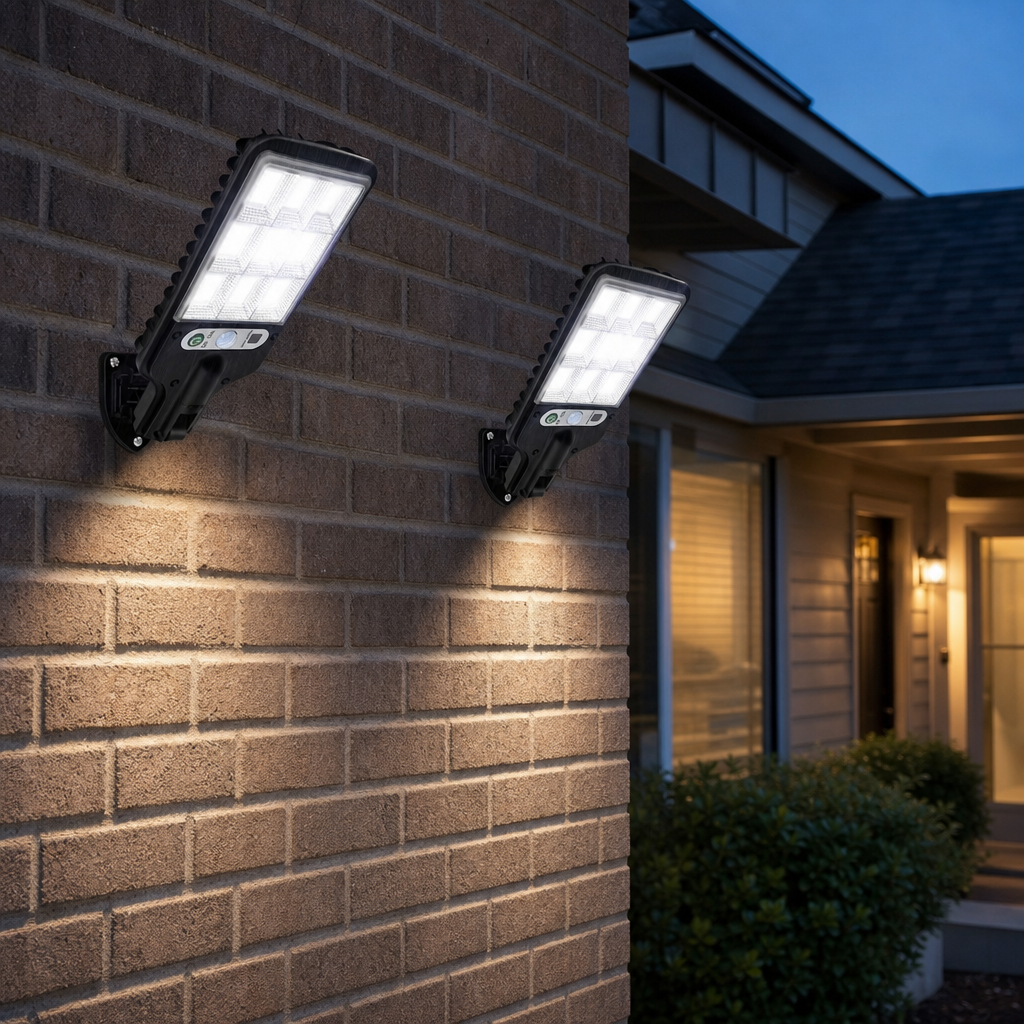 Wireless Solar Security Light with Motion Detection – Home Security, Outdoor Lighting