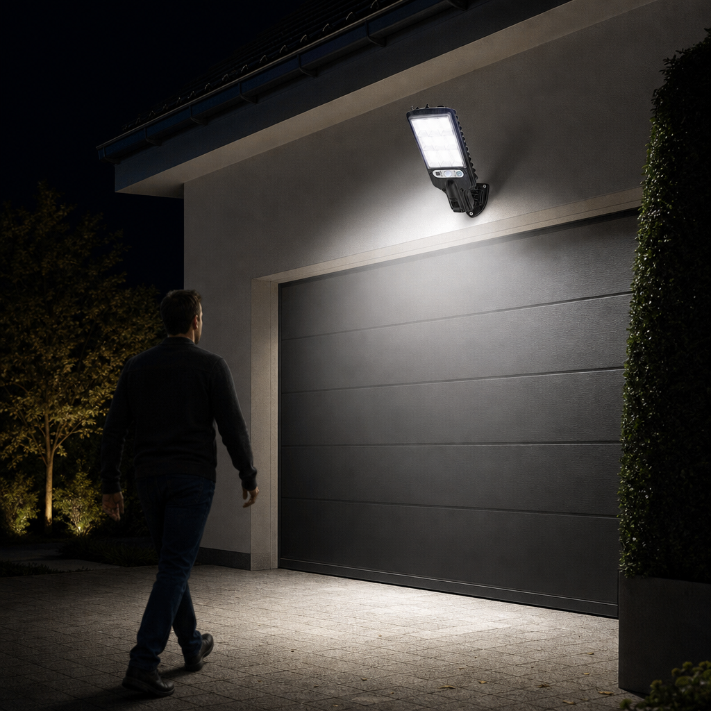 Wireless Solar Security Light with Motion Detection – Home Security, Outdoor Lighting