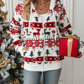 Hooded Zip Cardigan | Cozy Christmas Style – Holiday, Casual Wear